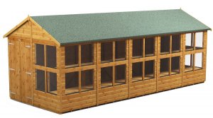 Power 20x8 Apex Potting Shed - Double Door